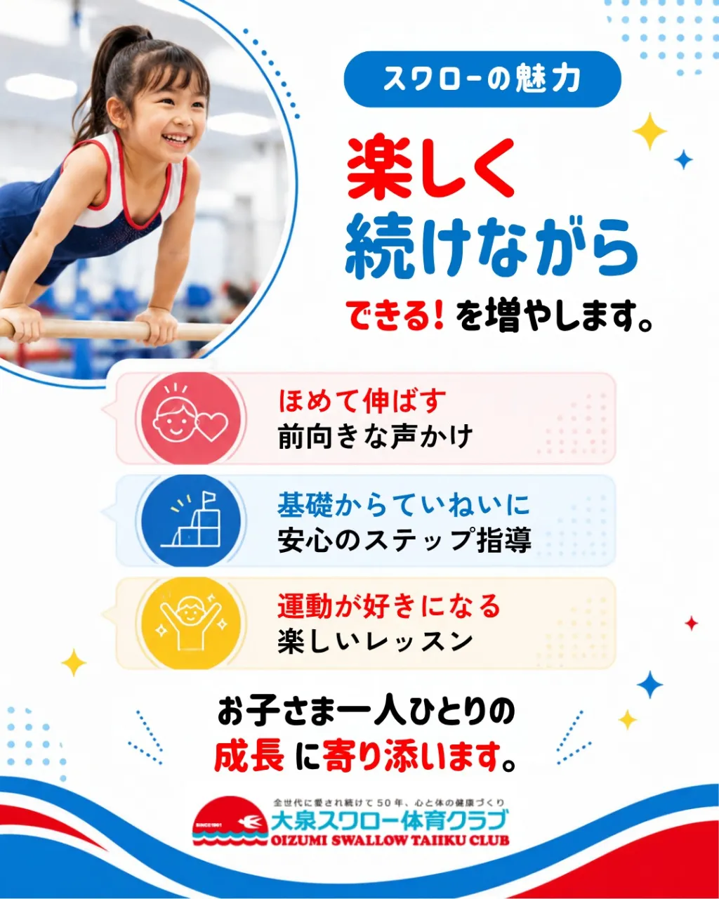 「運動が苦手だけど、体育クラブに通っても大丈夫？」